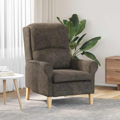 Fauteuil Donkergrijs 76 x 94 x 102 cm Nep Leer