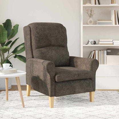 Fauteuil Donkergrijs 76 x 94 x 102 cm Nep Leer