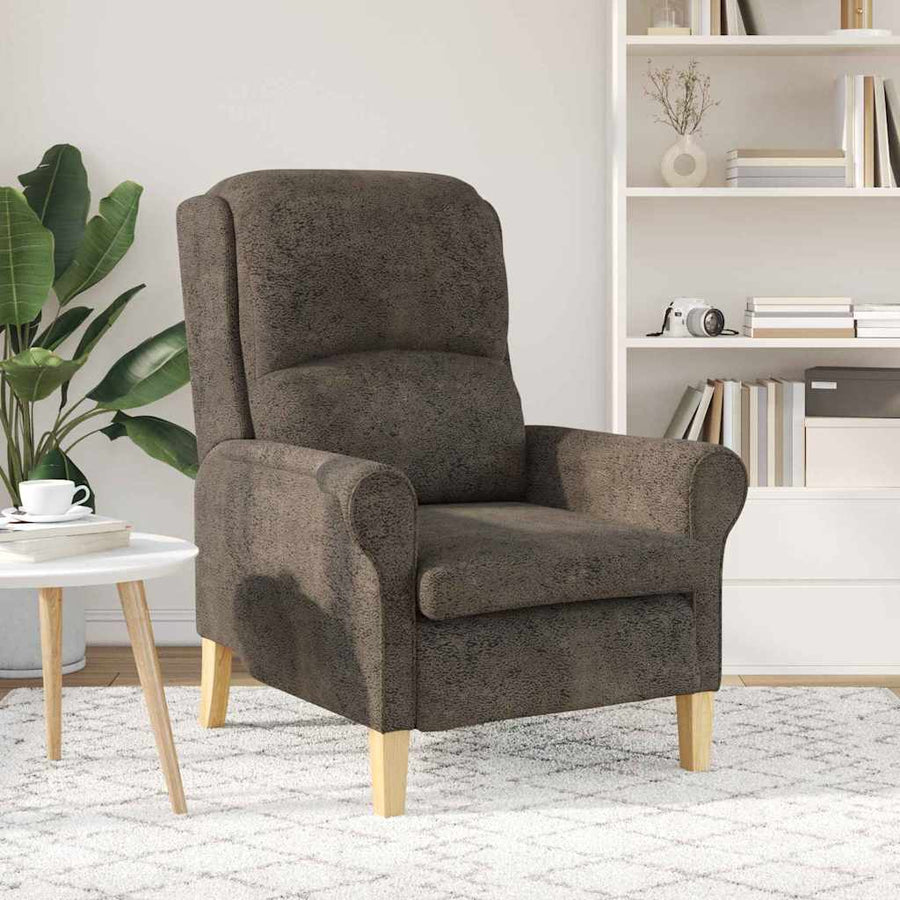 Fauteuil Donkergrijs 76 x 94 x 102 cm Nep Leer