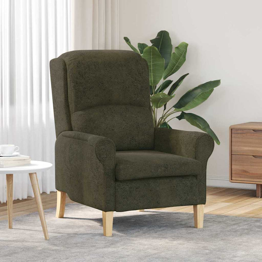 Fauteuil Leger groen 76 x 94 x 102 cm Nep Leer