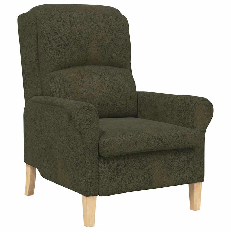 Fauteuil Leger groen 76 x 94 x 102 cm Nep Leer