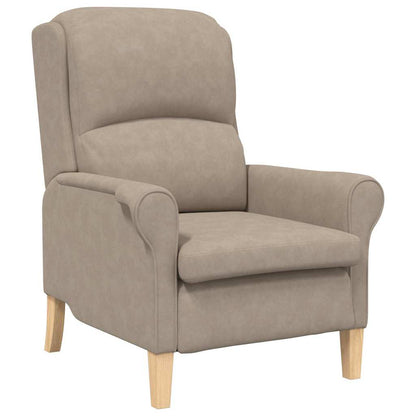 Fauteuil Taupe 76 x 94 x 102 cm Microfibre