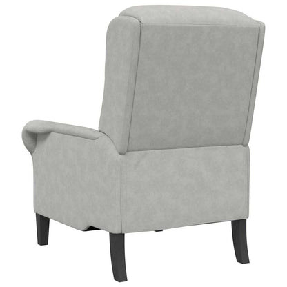 Fauteuil Lichtgrijs 76 x 94 x 102 cm Microvezel