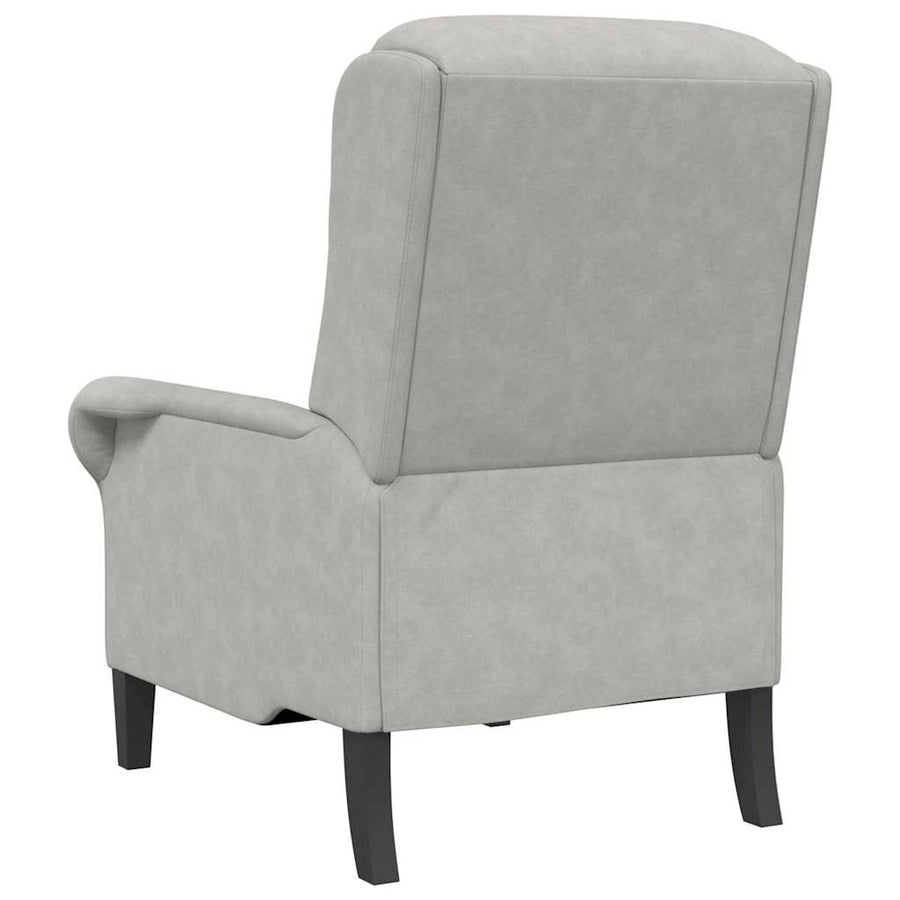 Fauteuil Lichtgrijs 76 x 94 x 102 cm Microvezel