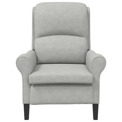 Fauteuil Lichtgrijs 76 x 94 x 102 cm Microvezel