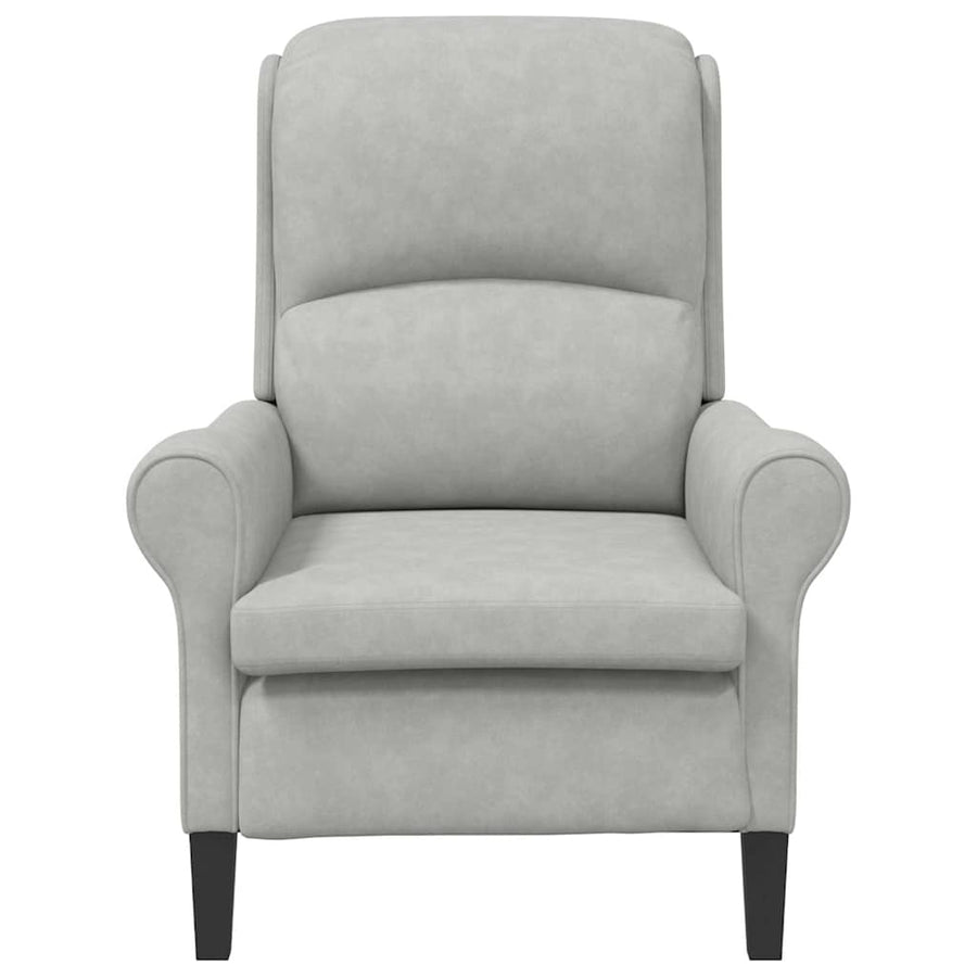 Fauteuil Lichtgrijs 76 x 94 x 102 cm Microvezel