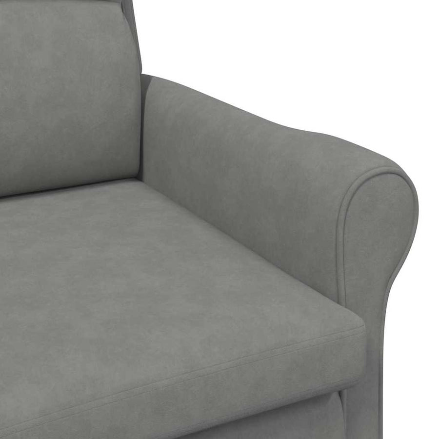 Fauteuil Donkergrijs 76 x 94 x 102 cm Microvezel