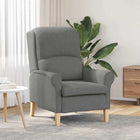 Armchair Dark Grey 76 x 94 x 102 cm Microfiber