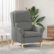 Fauteuil donkergrijs 76x94x102 cm microvezel