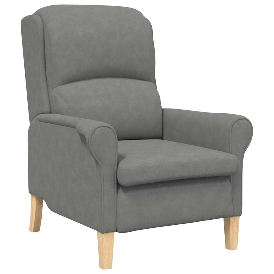 Fauteuil Donkergrijs 76 x 94 x 102 cm Microvezel