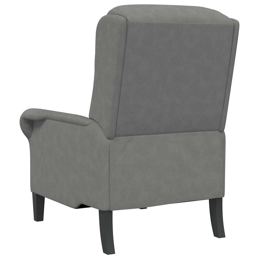 Fauteuil Donkergrijs 76 x 94 x 102 cm Microvezel