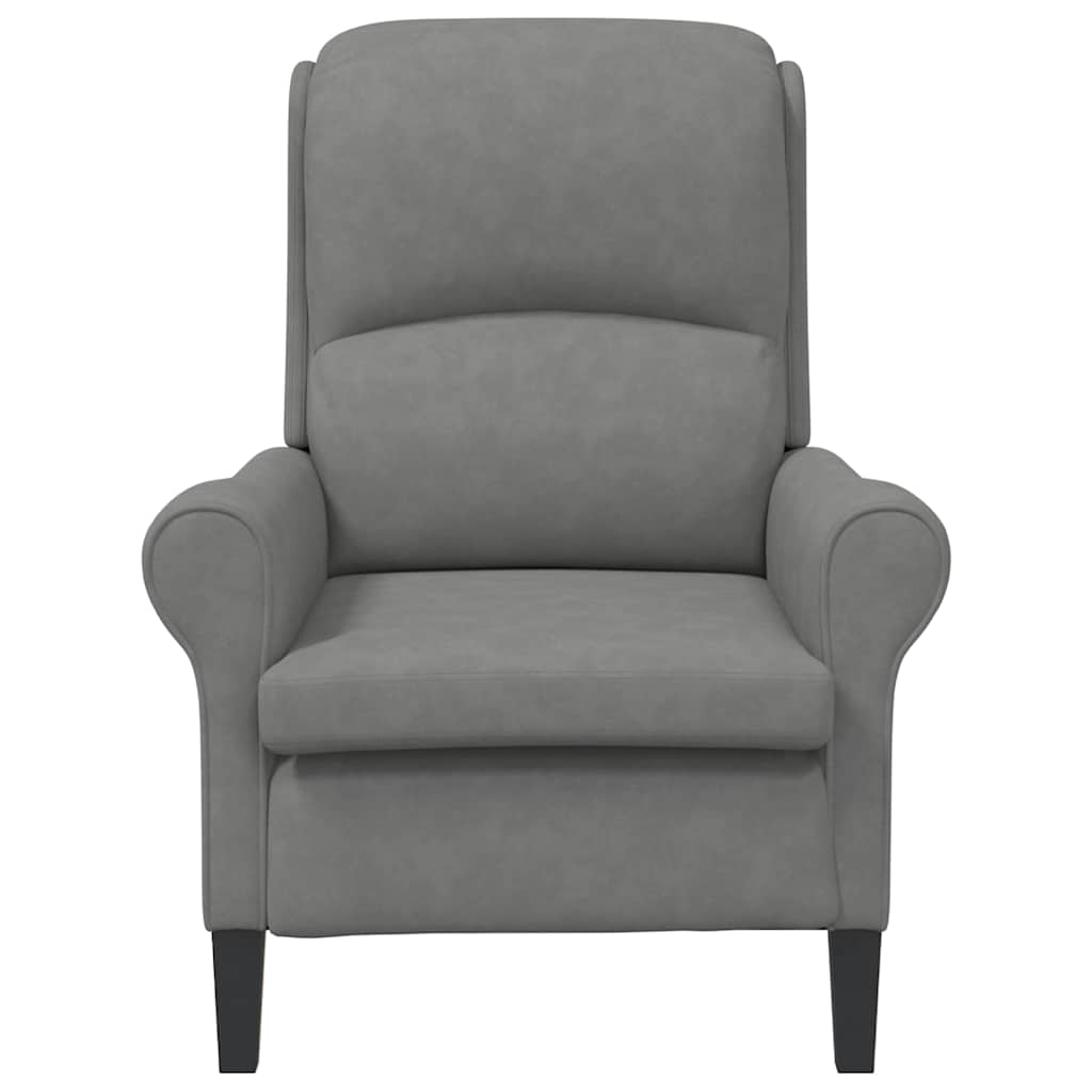Fauteuil Donkergrijs 76 x 94 x 102 cm Microvezel