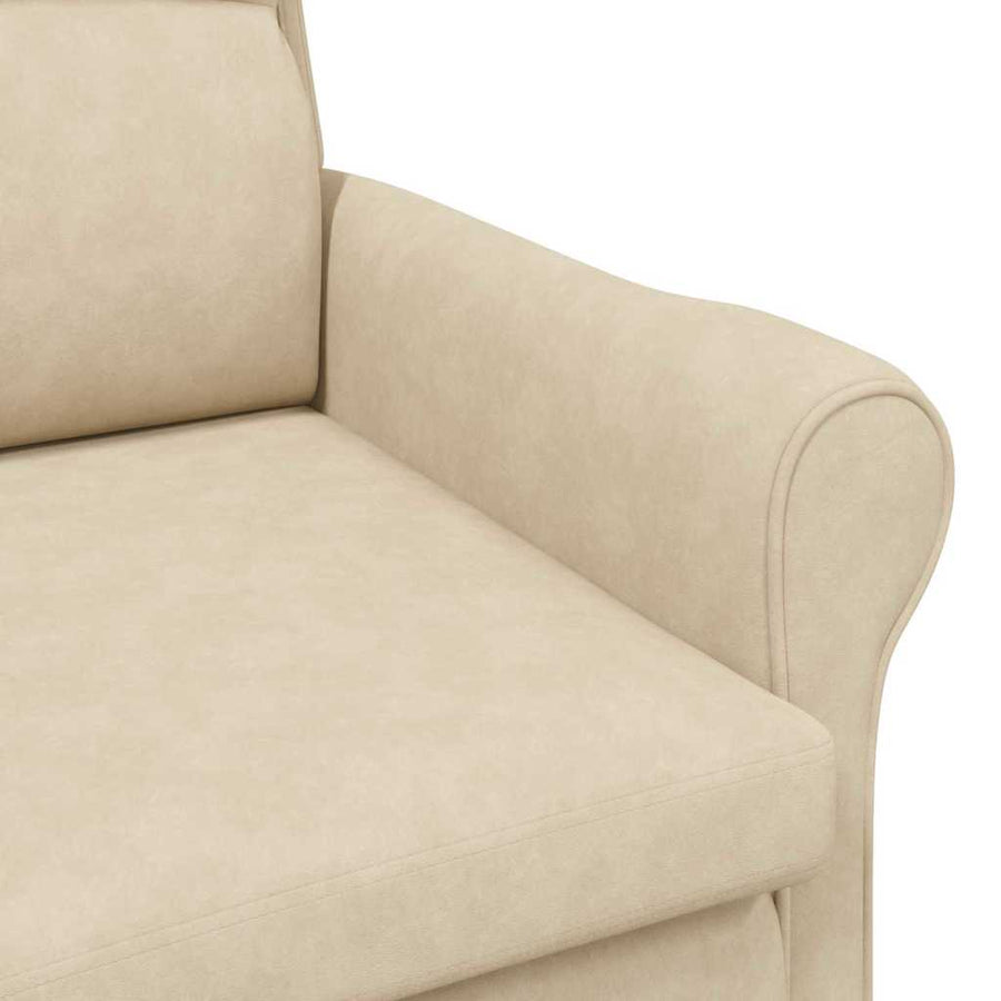 Fauteuil Crème 76 x 94 x 102 cm Microvezel