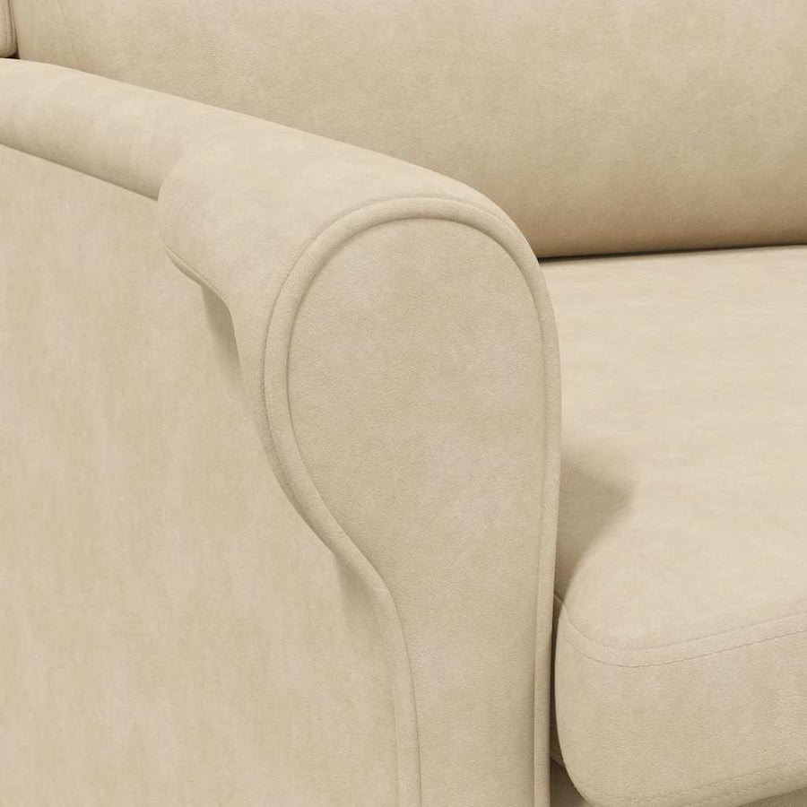 Fauteuil Crème 76 x 94 x 102 cm Microvezel