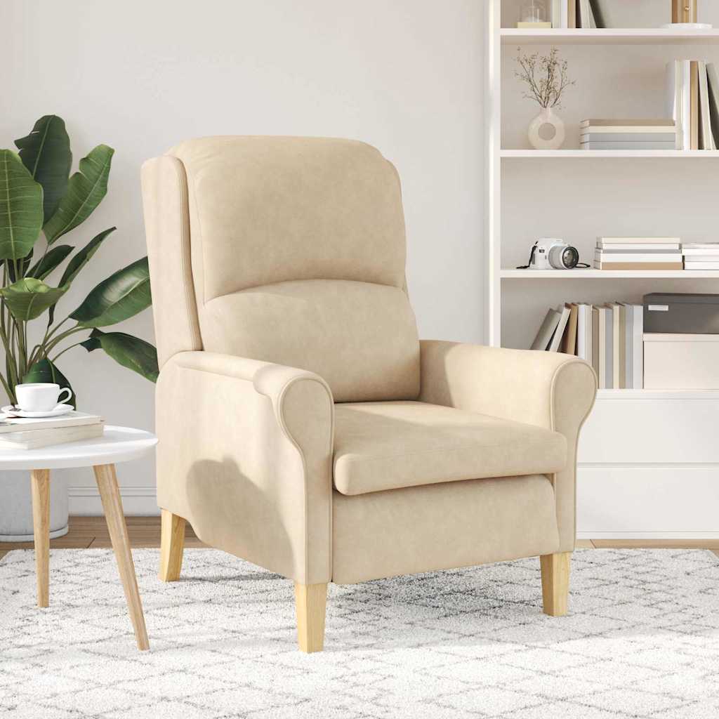 Fauteuil Crème 76 x 94 x 102 cm Microvezel