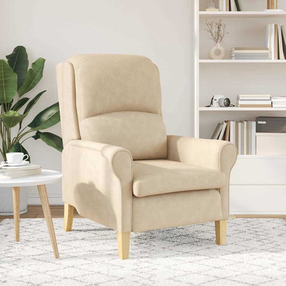 Fauteuil Crème 76 x 94 x 102 cm Microvezel