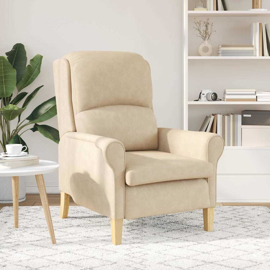 Fauteuil Crème 76 x 94 x 102 cm Microvezel