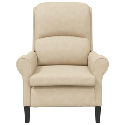 Fauteuil Crème 76 x 94 x 102 cm Microvezel