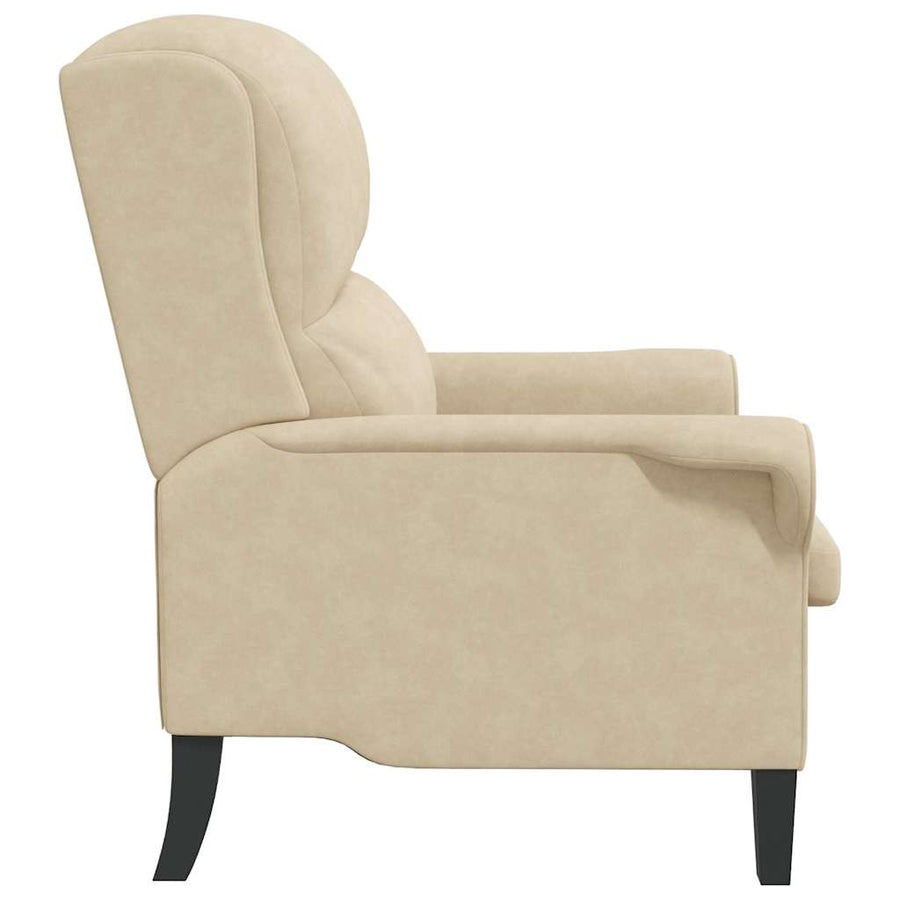 Fauteuil Crème 76 x 94 x 102 cm Microvezel