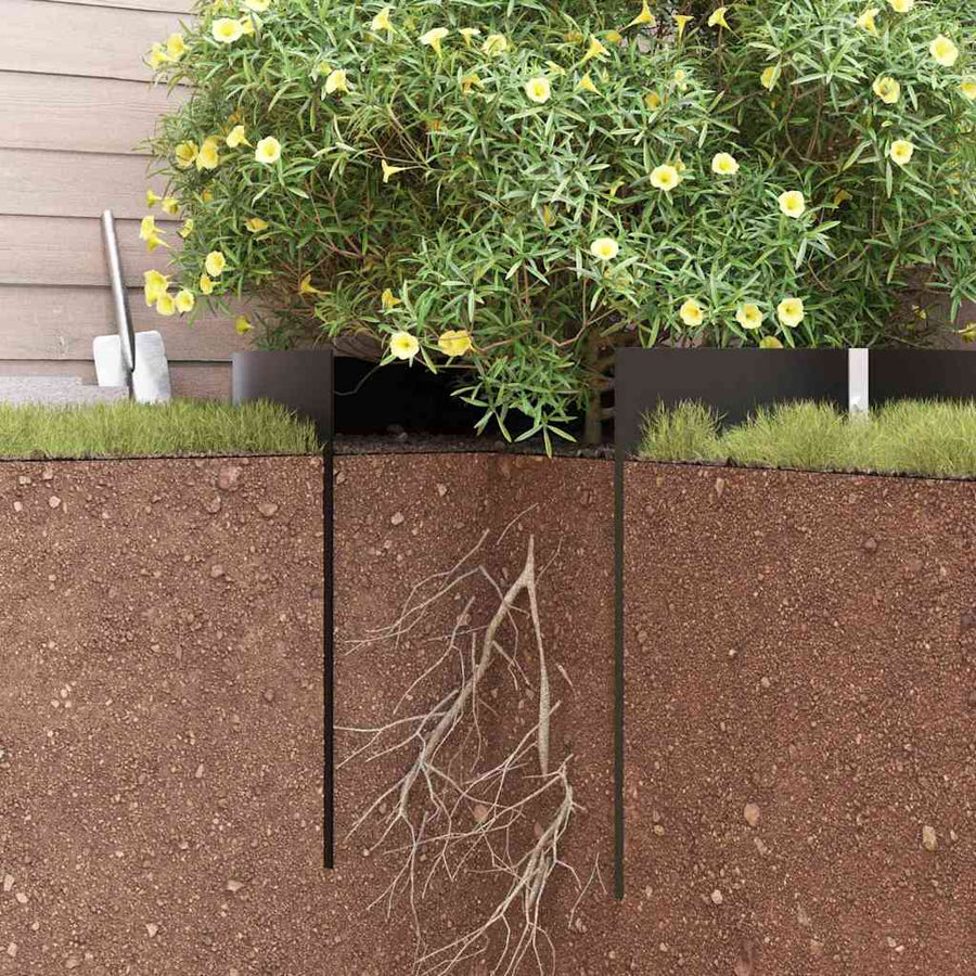 Worteldoek Zwart 1 x 5 m Polyetheen