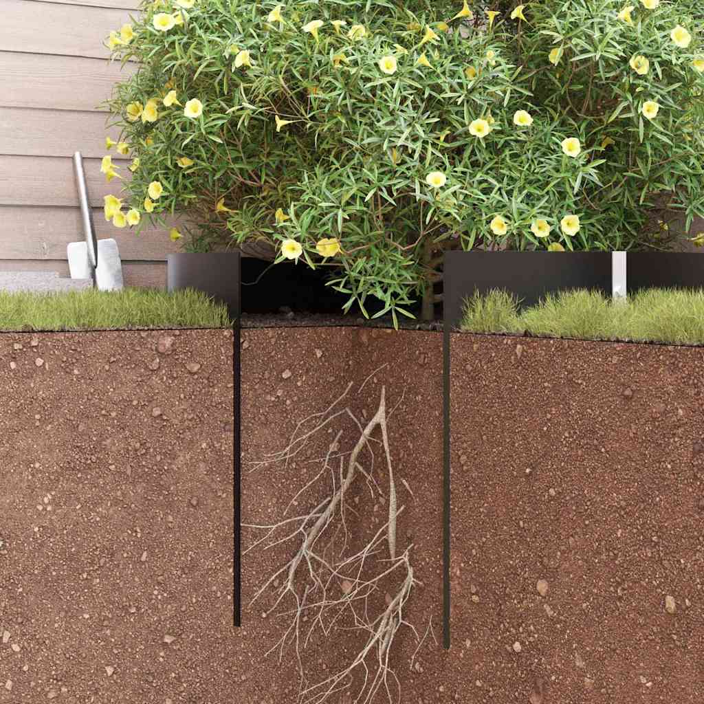 Worteldoek Zwart 1 x 10 m Polyetheen