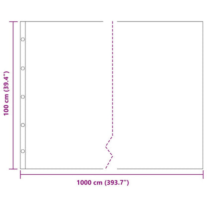 Worteldoek Zwart 1 x 10 m Polyetheen