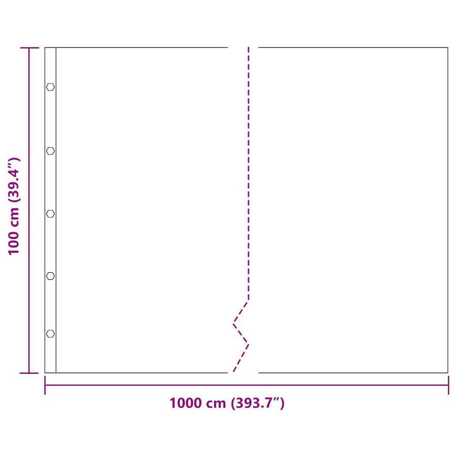 Worteldoek Zwart 1 x 10 m Polyetheen