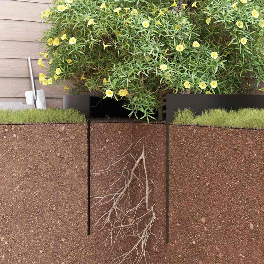 Worteldoek Zwart 0,7 x 3 m Polyetheen