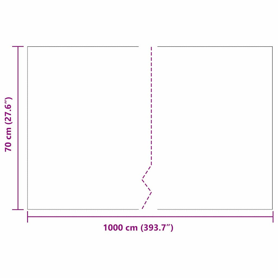 Worteldoek Zwart 0,7 x 10 m Polyetheen
