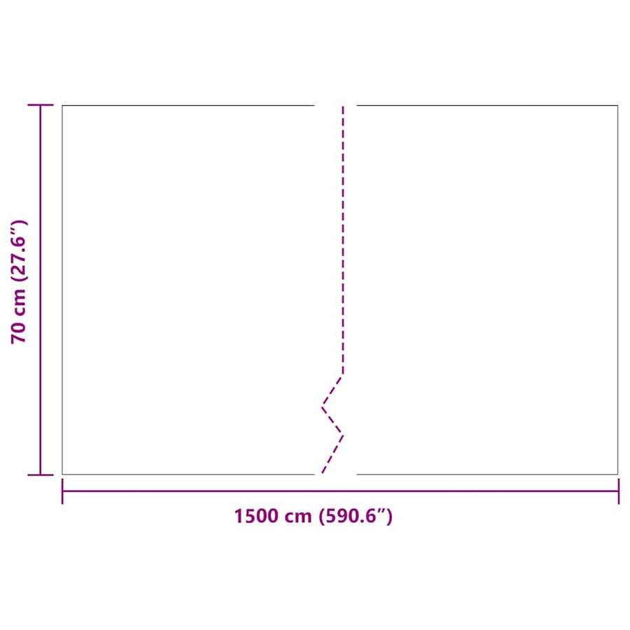 Worteldoek Zwart 0,7 x 15 m Polyetheen