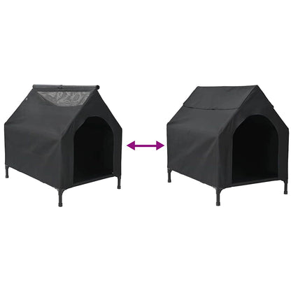 Huis voor Huisdieren Zwart 110 x 75 x 90 cm Staal