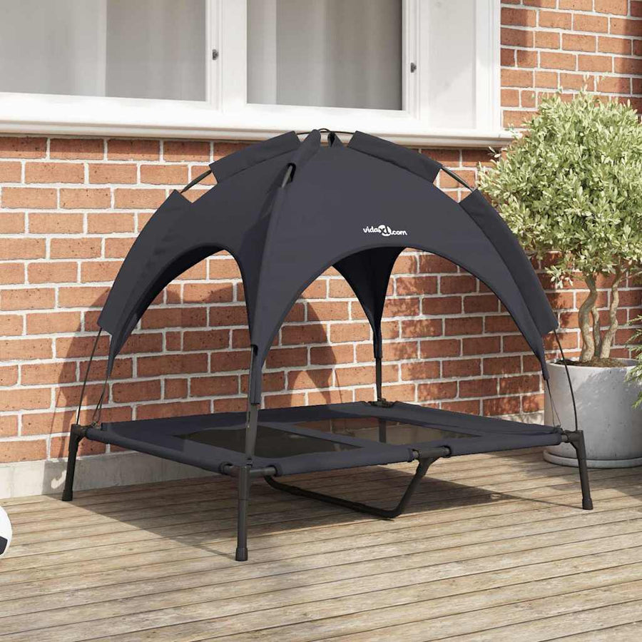 Hondenbed Staal 92 x 77 x 82,5 cm Zwart