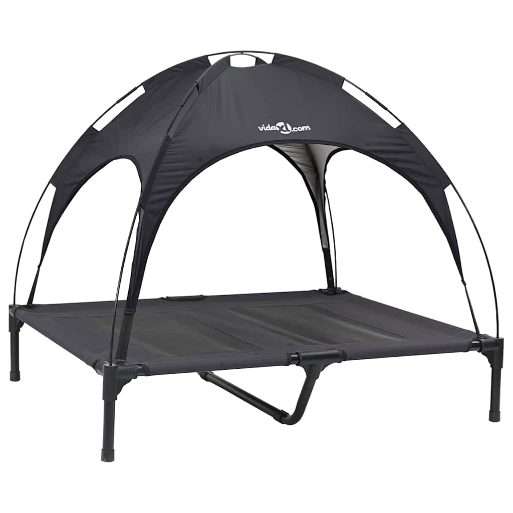 Hondenbed Staal 92 x 77 x 82,5 cm Zwart