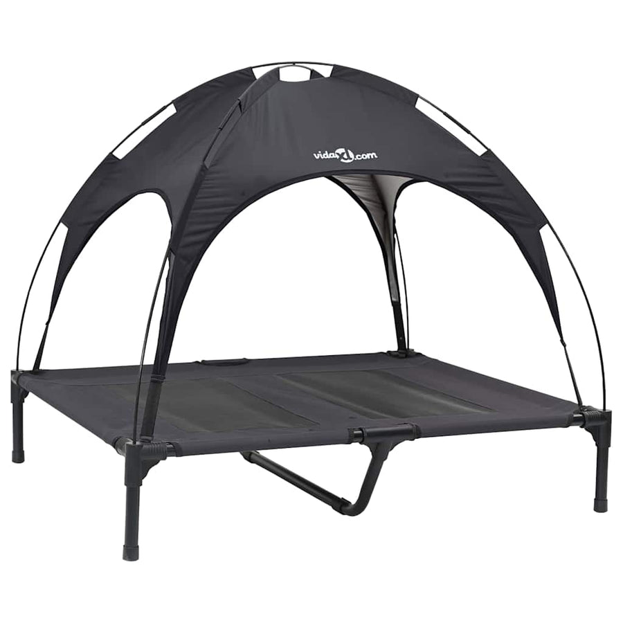 Hondenbed Staal 92 x 77 x 82,5 cm Zwart