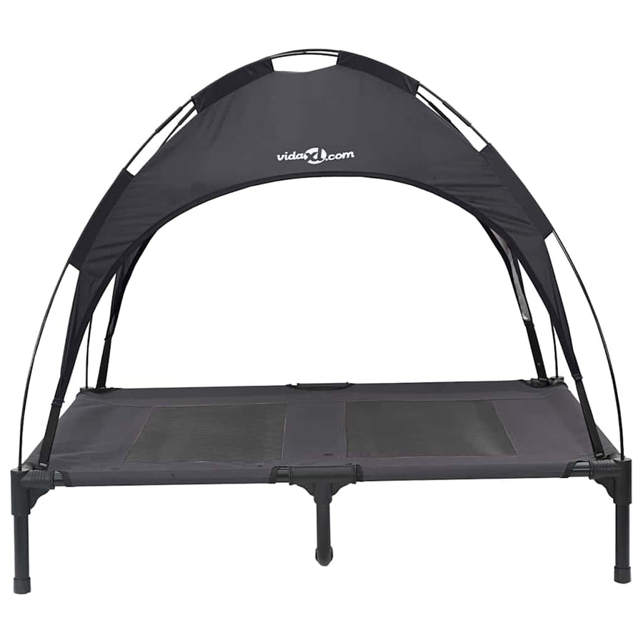 Hondenbed Staal 92 x 77 x 82,5 cm Zwart