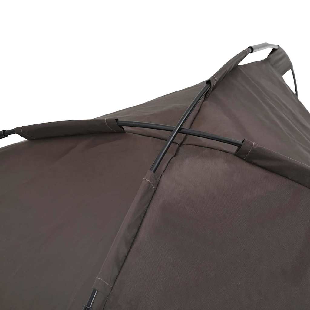 Verhoogde Hond Bed Met Verwijderbaar Dak S Staal 62 x 48 x 61 cm Bruin