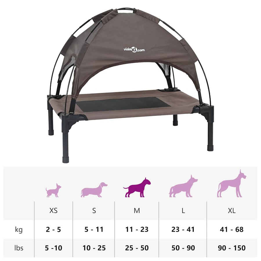 Hondenbed Staal 76 x 62 x 70,5 cm Bruin