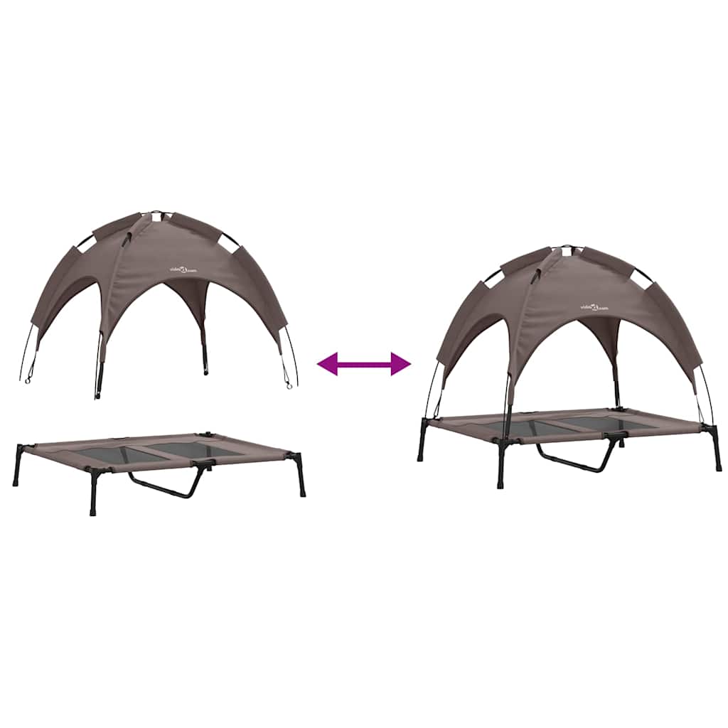 Hondenbed Staal 92 x 77 x 82,5 cm Bruin