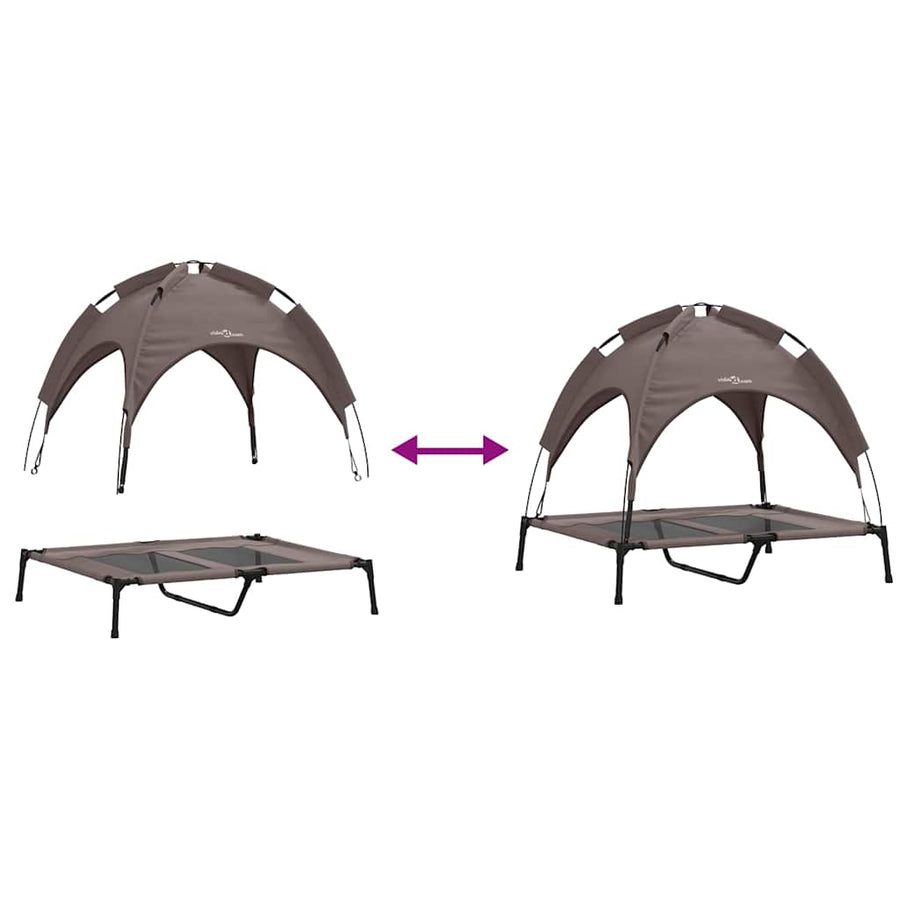 Hondenbed Staal 92 x 77 x 82,5 cm Bruin