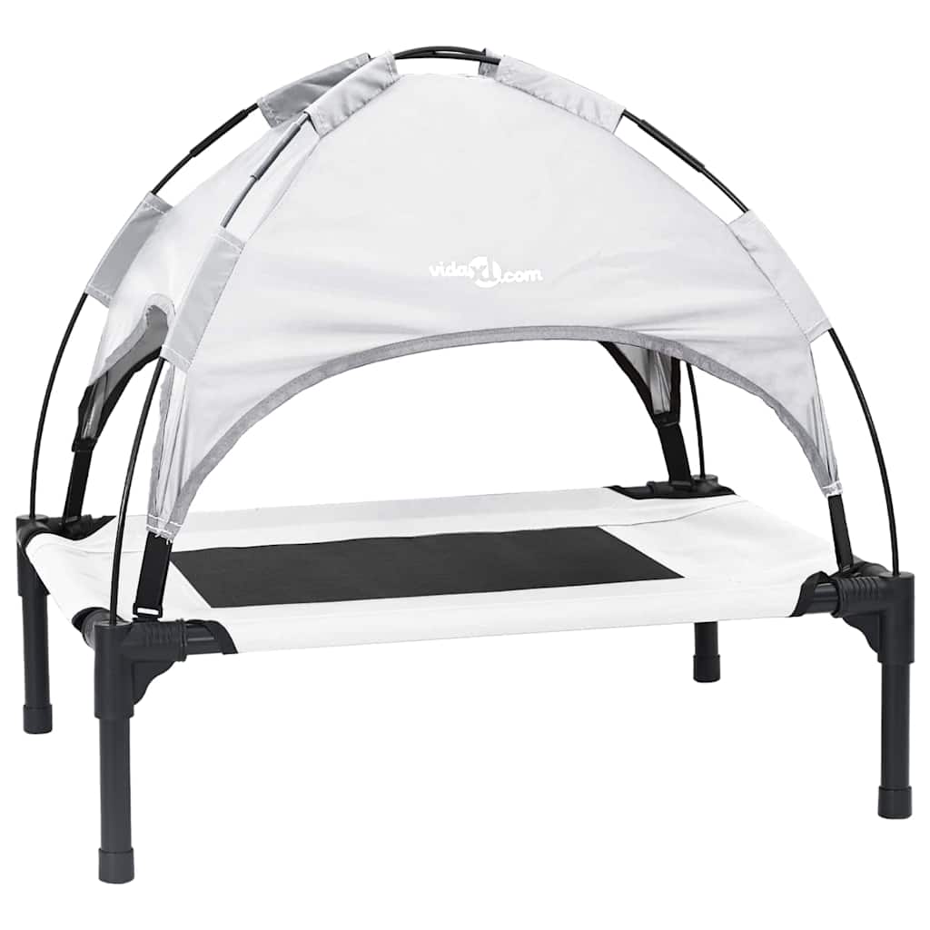 Hondenbed Staal 62 x 48 x 61 cm Zilvergrijs