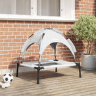 Dog Bed Silver Grey 76 x 62 x 70.5 cm Steel