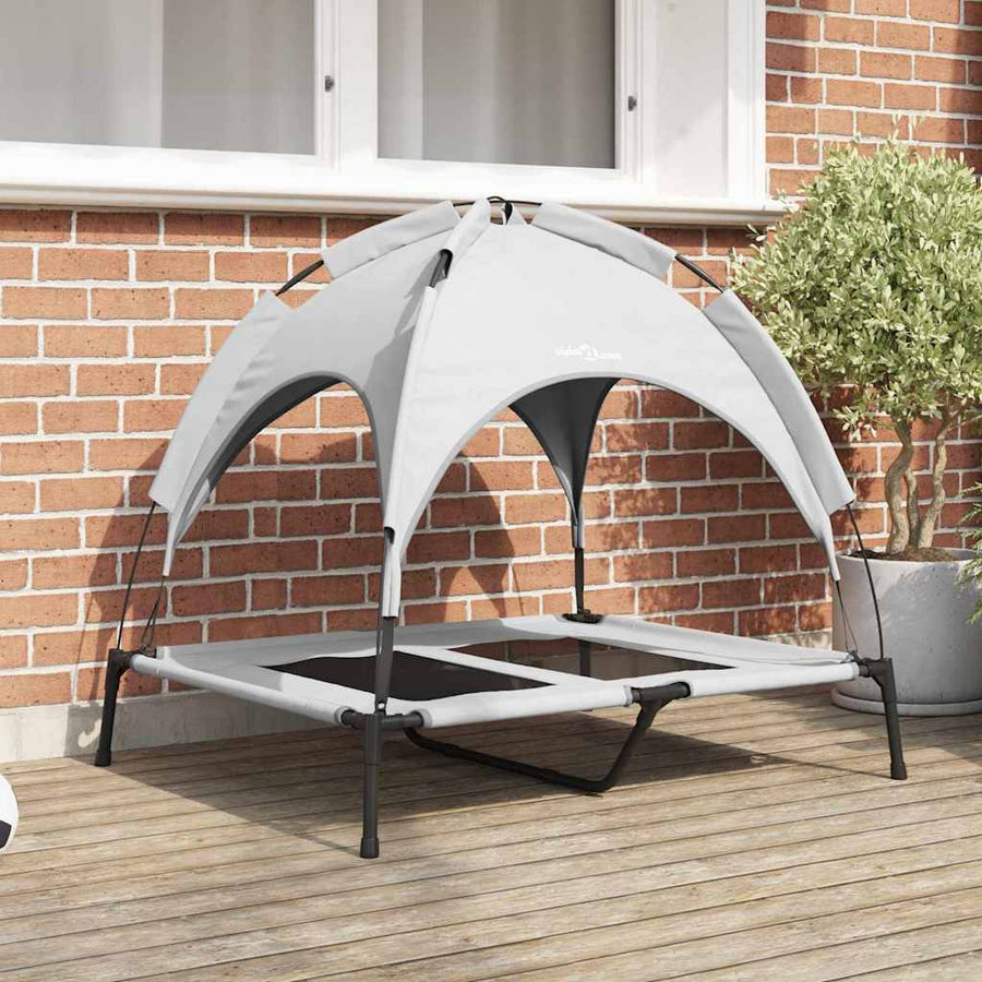 Hondenbed Staal 92 x 77 x 82,5 cm Zilvergrijs
