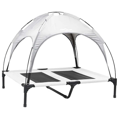 Hondenbed Staal 92 x 77 x 82,5 cm Zilvergrijs