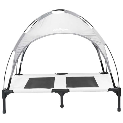Hondenbed Staal 92 x 77 x 82,5 cm Zilvergrijs
