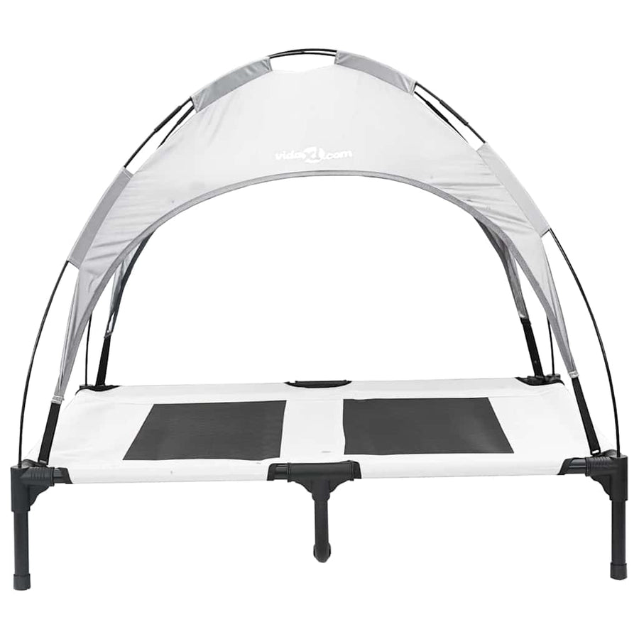 Hondenbed Staal 92 x 77 x 82,5 cm Zilvergrijs