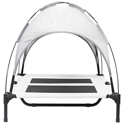 Hondenbed Staal 92 x 77 x 82,5 cm Zilvergrijs