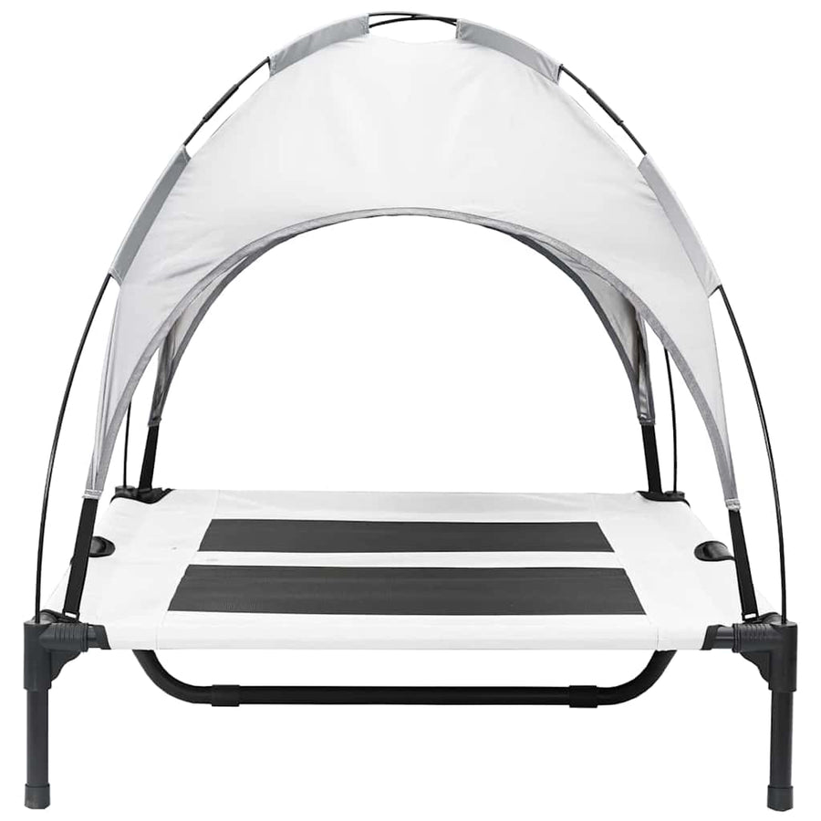 Hondenbed Staal 92 x 77 x 82,5 cm Zilvergrijs