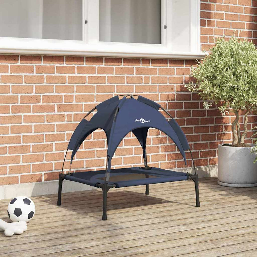 Hondenbed Staal 62 x 48 x 61 cm Marineblauw