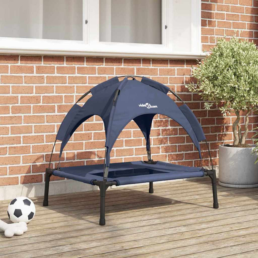 Hondenbed Staal 92 x 77 x 82,5 cm Marineblauw