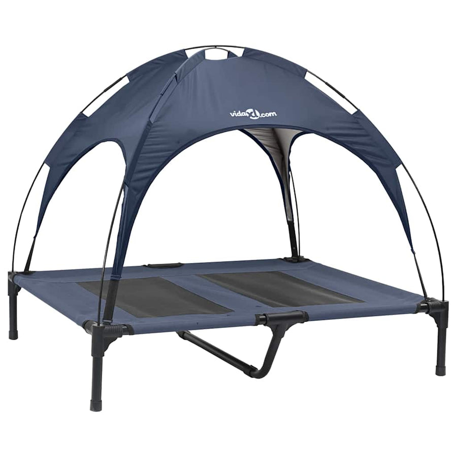 Hondenbed Staal 92 x 77 x 82,5 cm Marineblauw